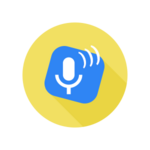 mpunkt Inhaltsgrafik zeigt ein blaues Icon auf gelbem Hintergrund mit einem Mikrofon.