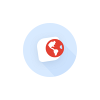 Inhaltsgrafik zeigt ein Icon mit einer roten Weltkugel für das Google Tool "Expeditions""